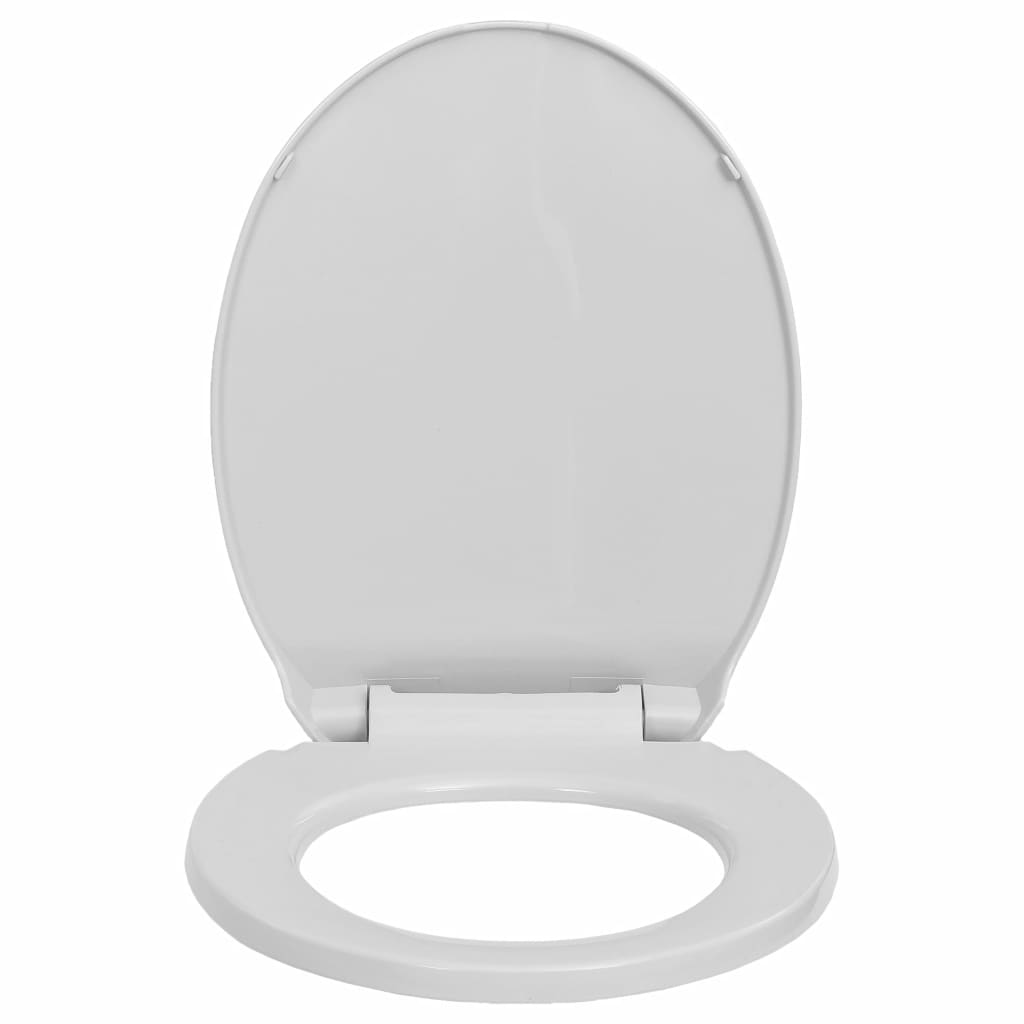 Toiletbril soft-close ovaal lichtgrijs