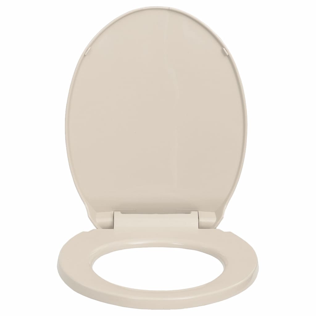 Toiletbril soft-close ovaal abrikooskleurig