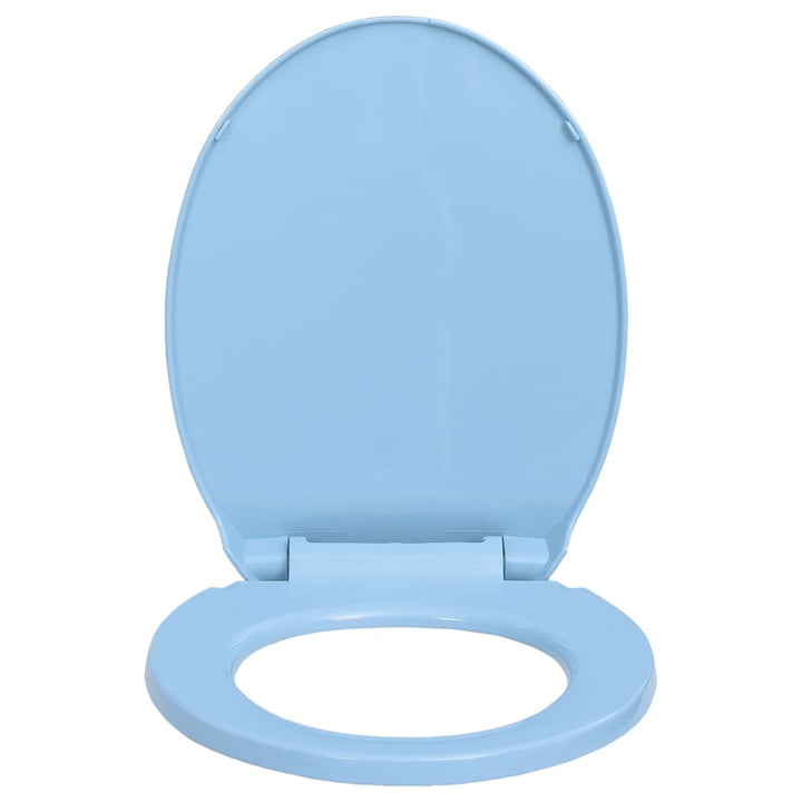 Toiletbril soft-close ovaal blauw