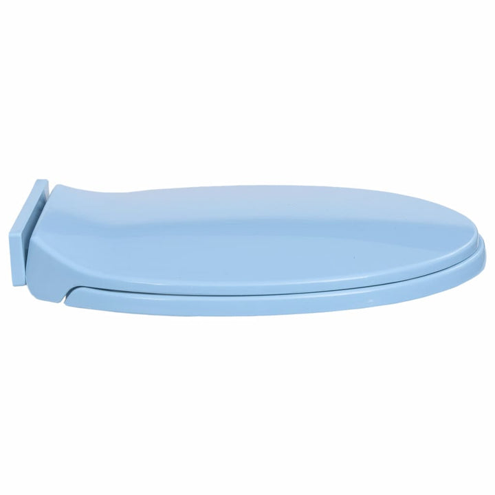 Toiletbril soft-close ovaal blauw