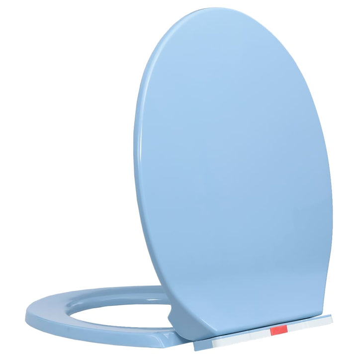 Toiletbril soft-close en quick-release ovaal blauw