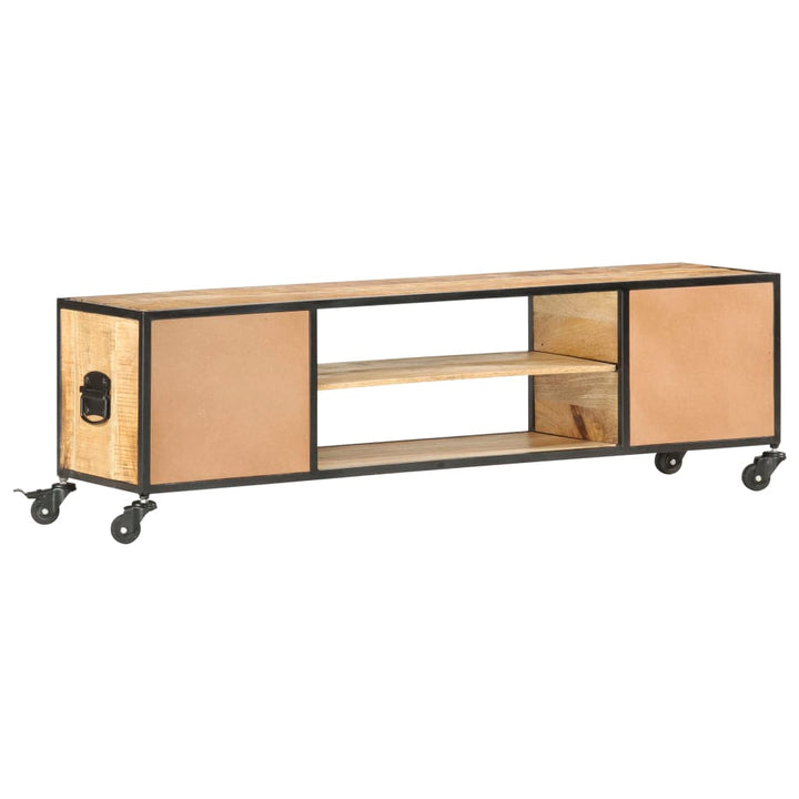 Tv-meubel 130x30x39 cm massief mangohout