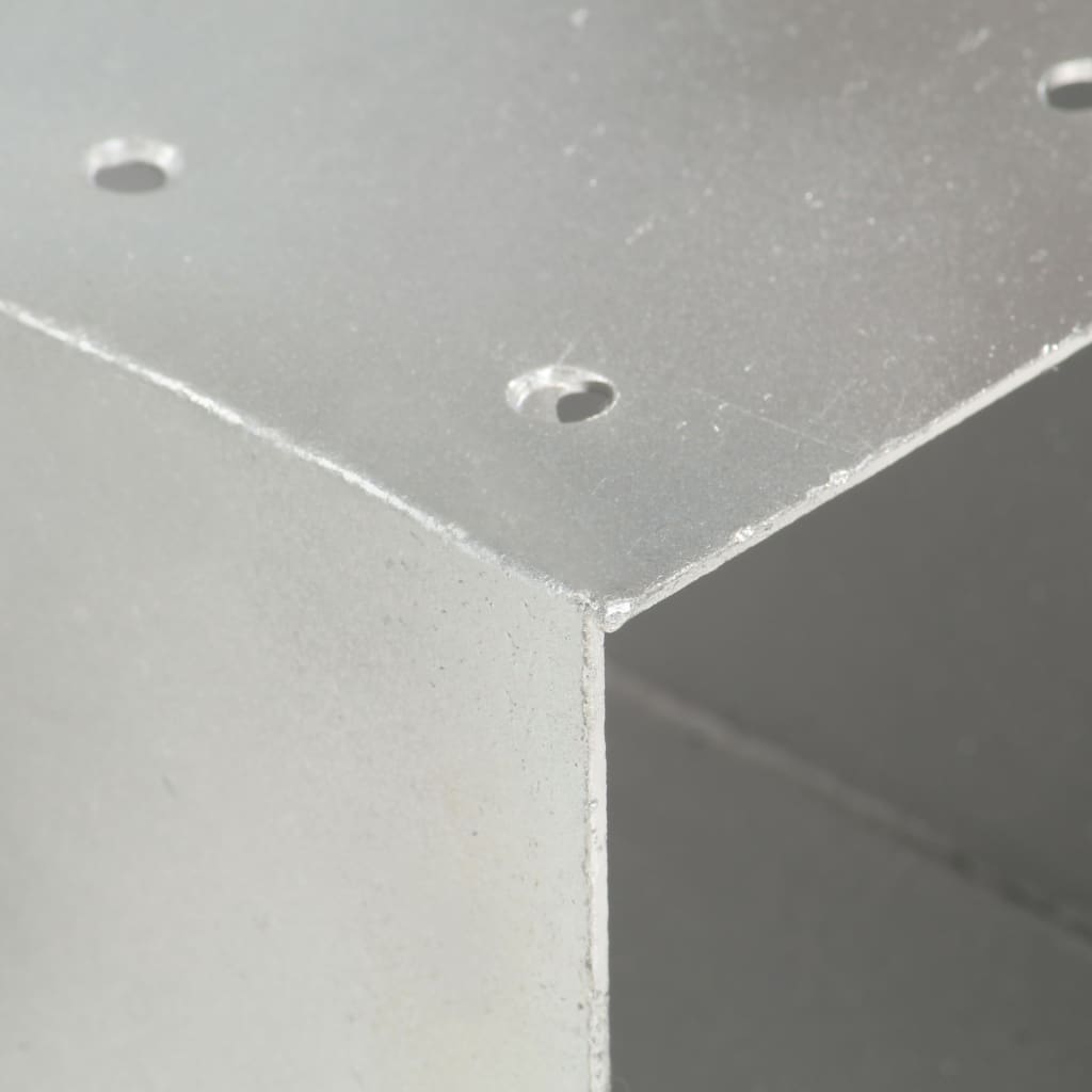 Paalverbindingen 4 st X-vorm 91x91 mm gegalvaniseerd metaal