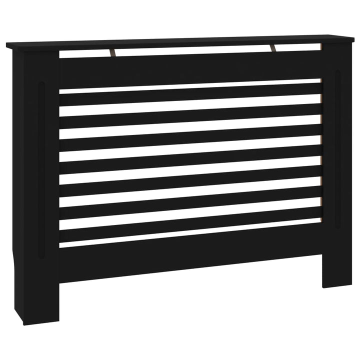 Radiatorombouw 112x19x81 cm MDF zwart