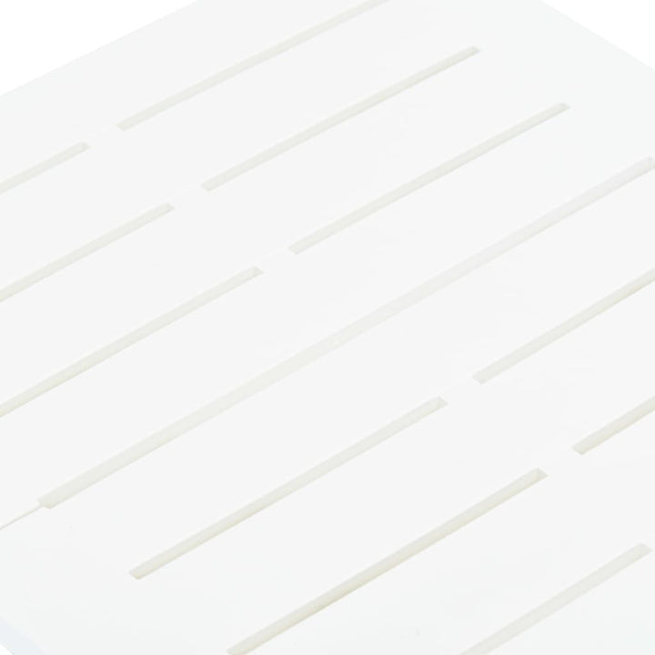 Tuintafel inklapbaar 45x43x50 cm kunststof wit