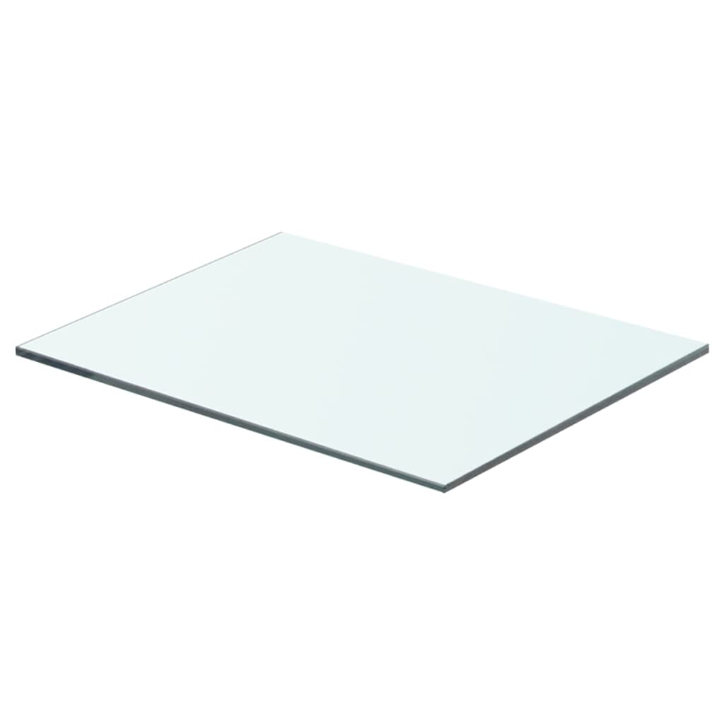 Schappen 2 st 40x25 cm glas transparant