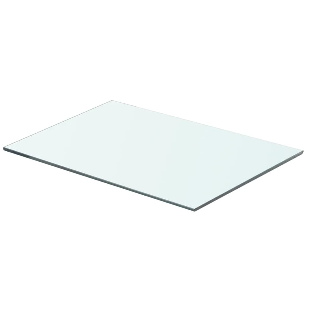 Schappen 2 st 50x30 cm glas transparant