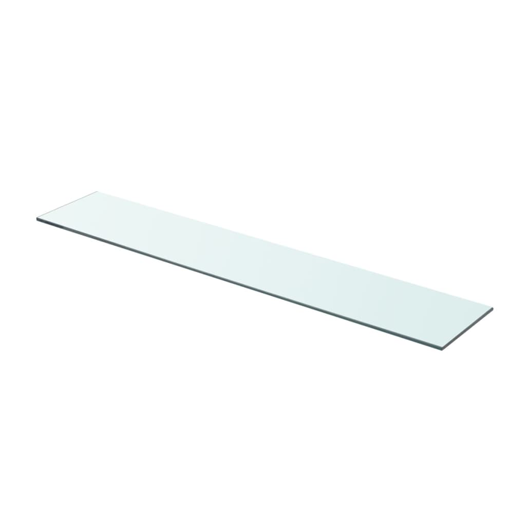 Schappen 2 st 80x15 cm glas transparant