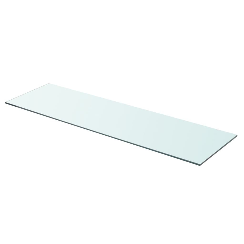 Schappen 2 st 90x25 cm glas transparant