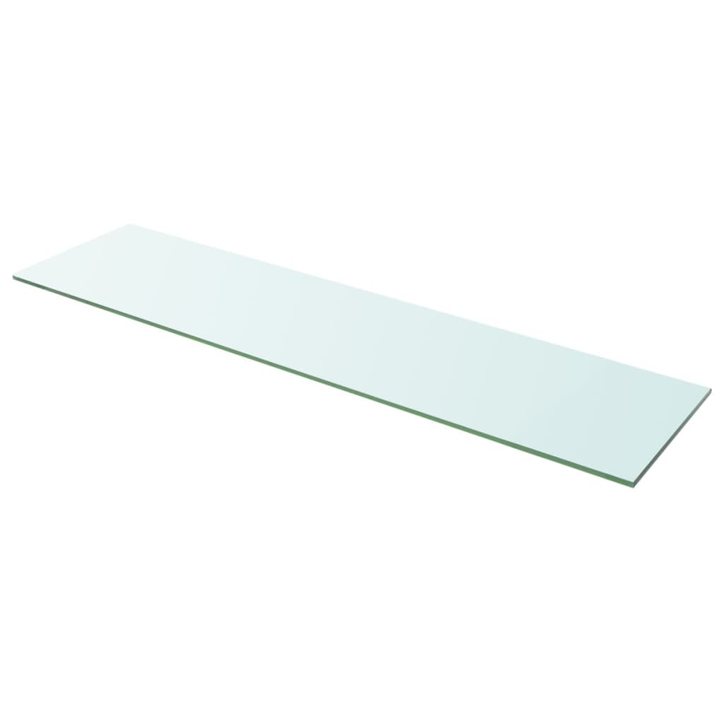 Schappen 2 st 100x25 cm glas transparant