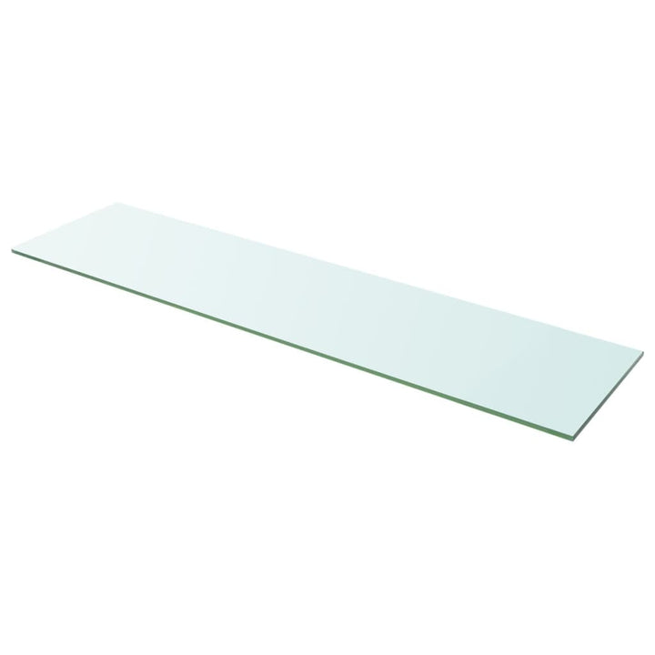 Schappen 2 st 100x25 cm glas transparant