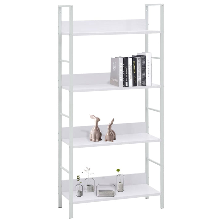 Boekenkast met 4 schappen 60x27,6x124,5 cm spaanplaat wit