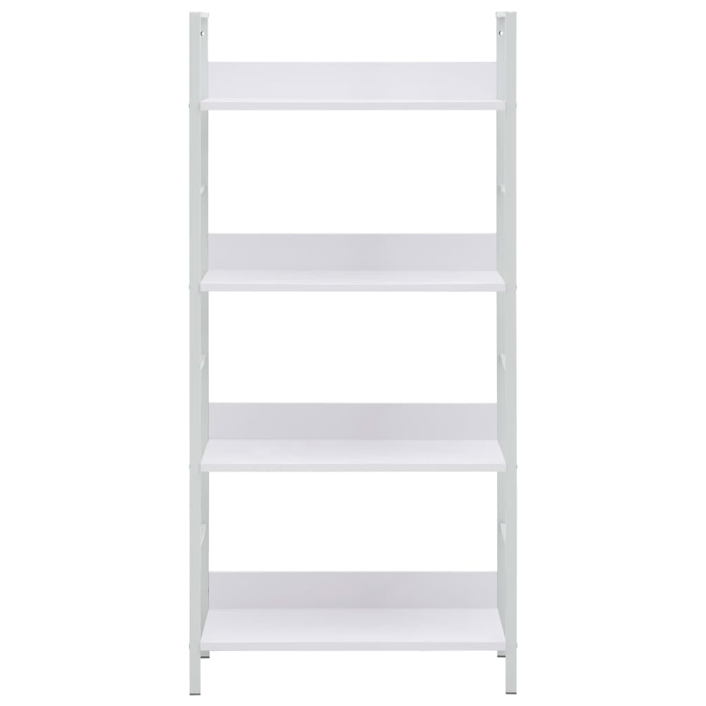 Boekenkast met 4 schappen 60x27,6x124,5 cm spaanplaat wit