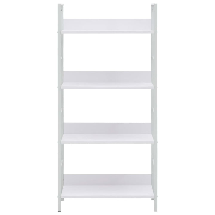 Boekenkast met 4 schappen 60x27,6x124,5 cm spaanplaat wit