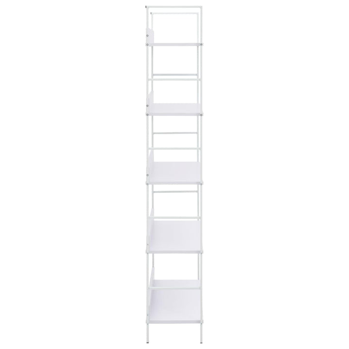 Boekenkast 5 schappen 60x27,6x158,5 cm spaanplaat wit