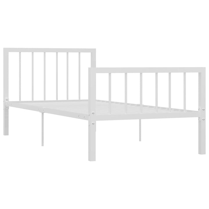 Bedframe metaal wit 90x200 cm