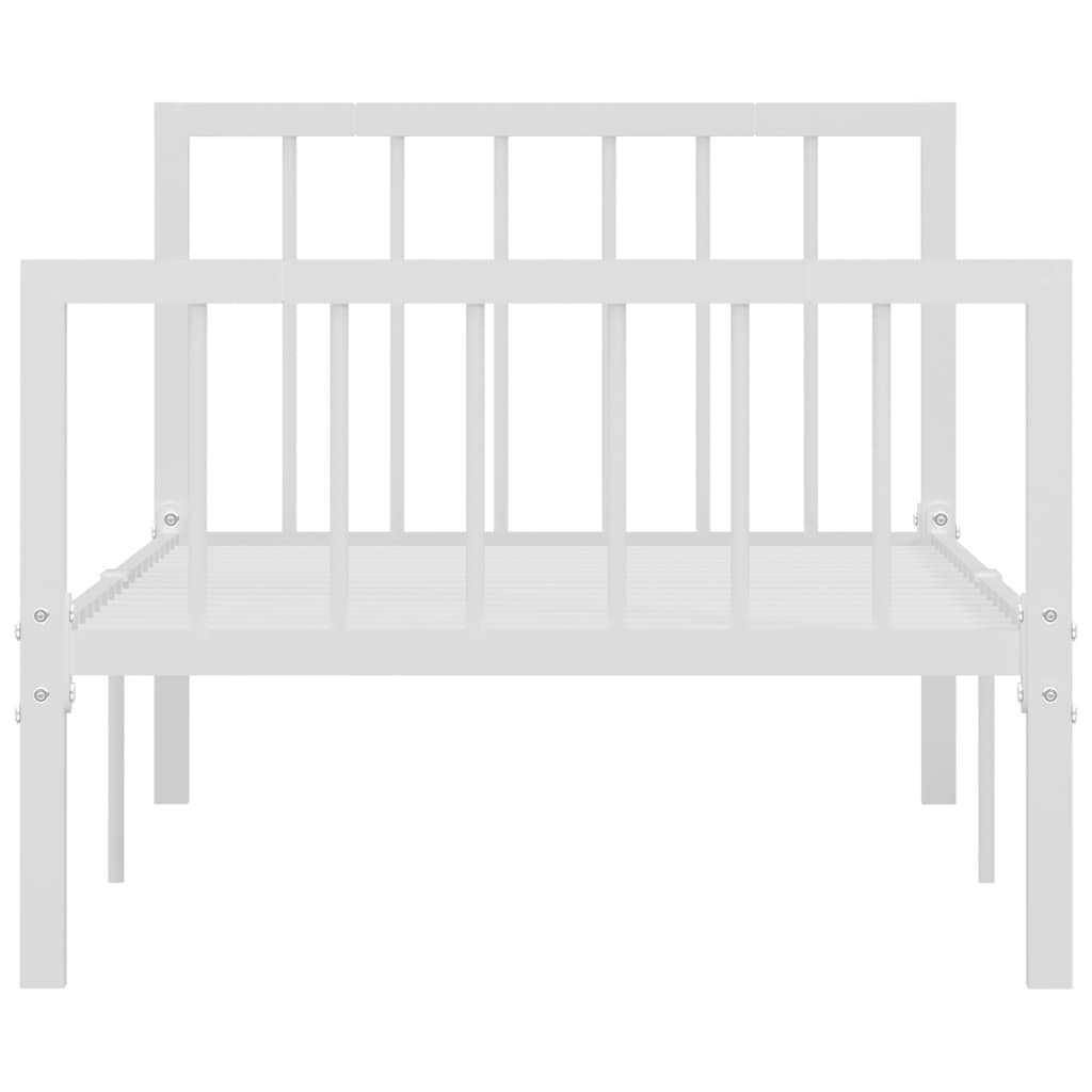 Bedframe metaal wit 90x200 cm