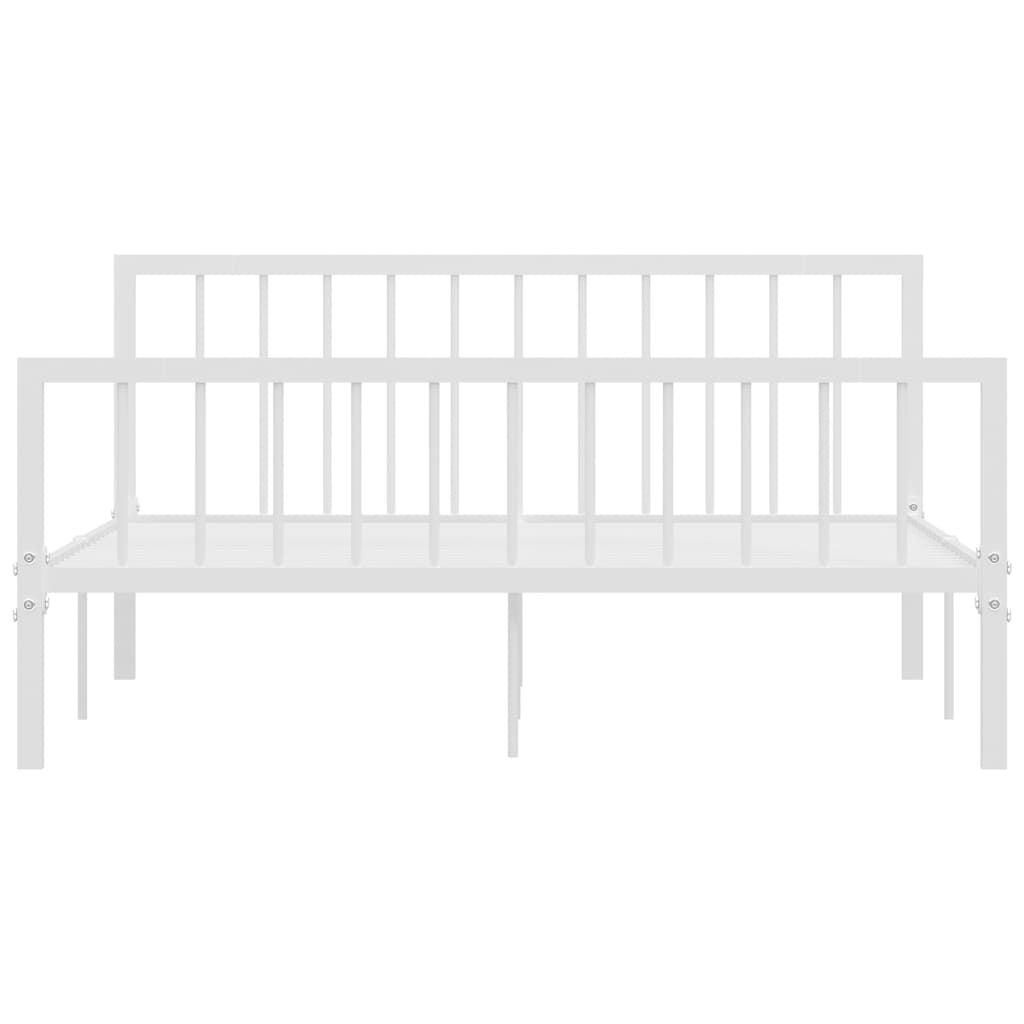 Bedframe metaal wit 160x200 cm