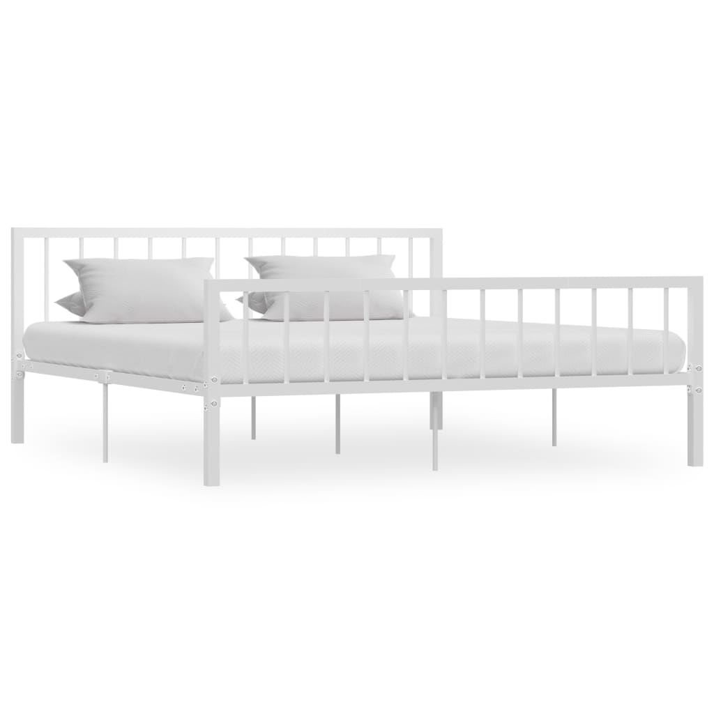 Bedframe metaal wit 180x200 cm