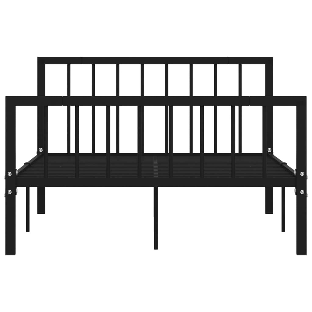 Bedframe metaal zwart 120x200 cm