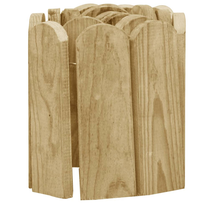Gazonranden 3 st 120 cm geïmpregneerd grenenhout