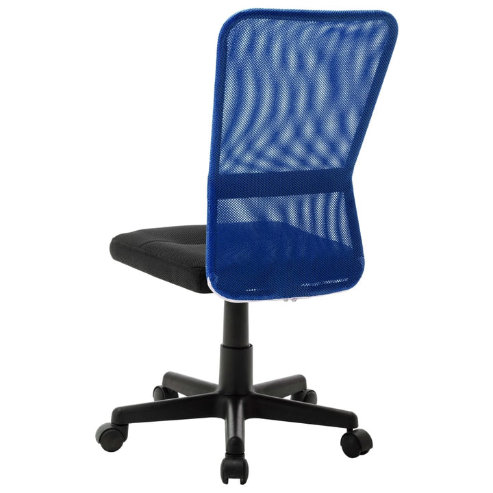 Kantoorstoel 44x52x100 cm mesh stof zwart en blauw