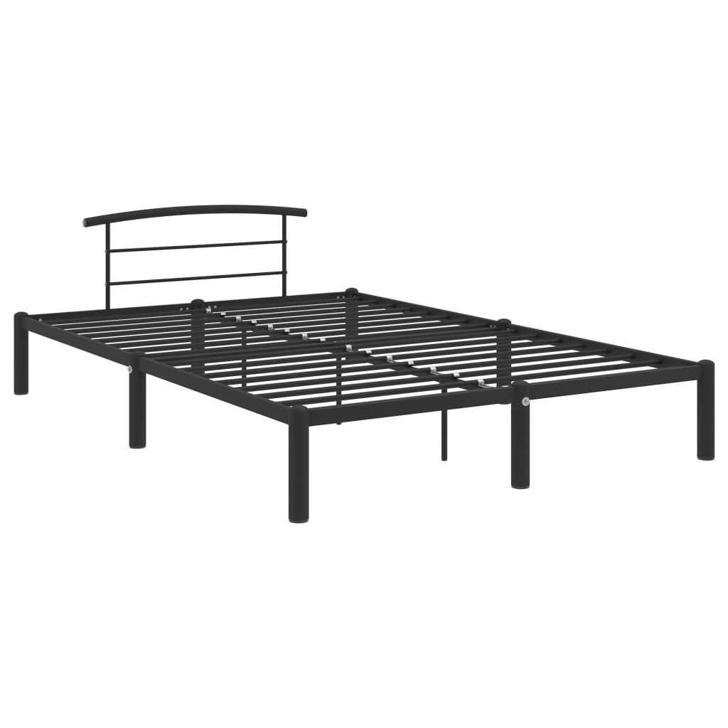 Bedframe metaal zwart 120x200 cm