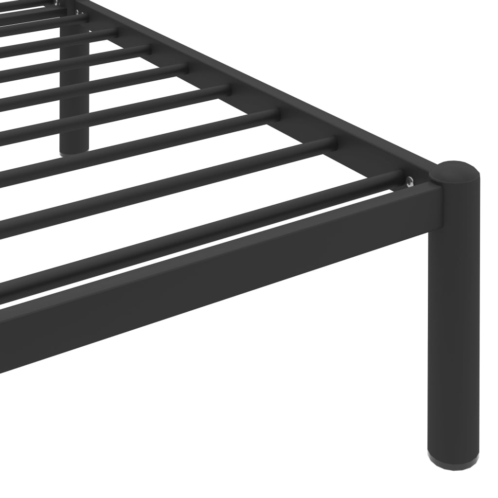 Bedframe metaal zwart 120x200 cm