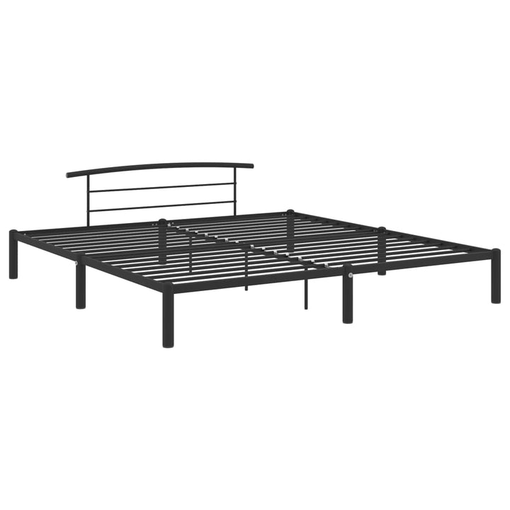 Bedframe metaal zwart 180x200 cm