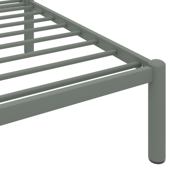 Bedframe metaal grijs 90x200 cm