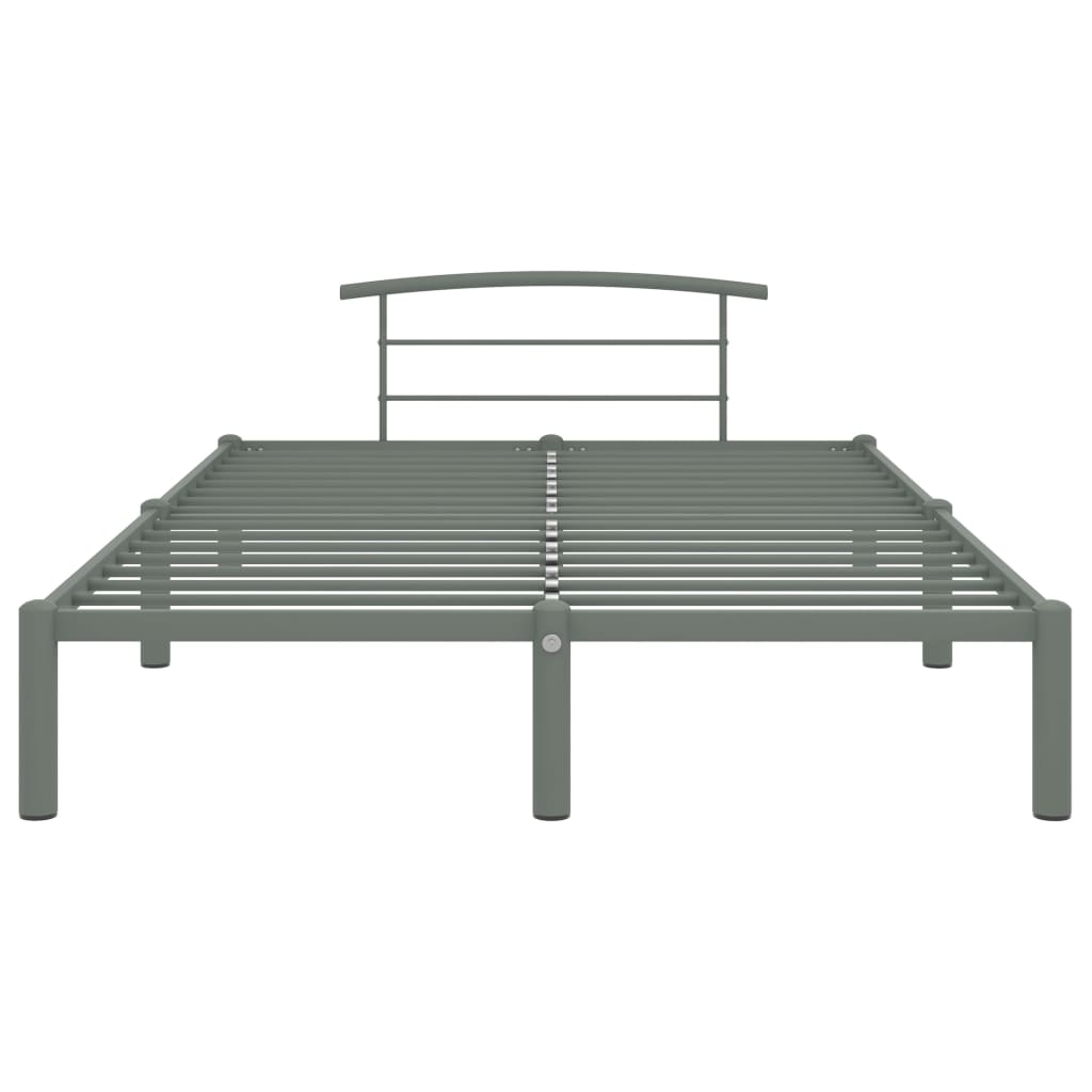 Bedframe metaal grijs 160x200 cm