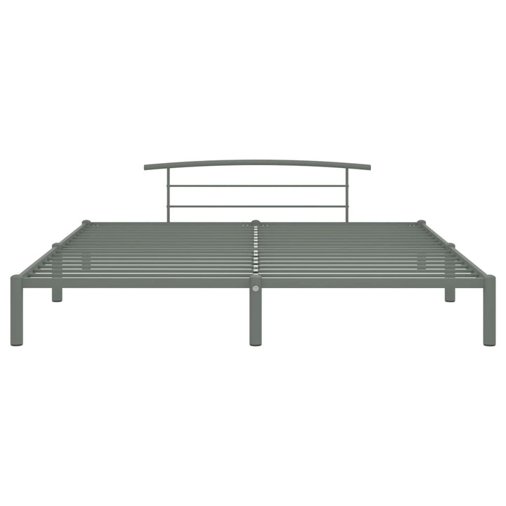 Bedframe metaal grijs 200x200 cm