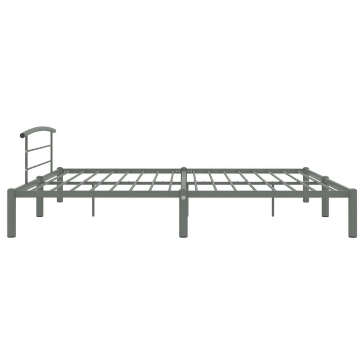 Bedframe metaal grijs 200x200 cm