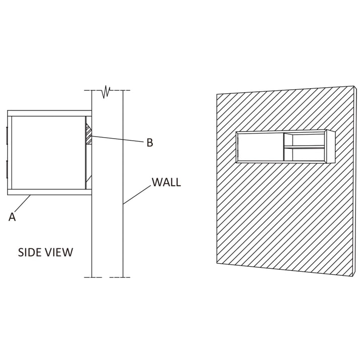 Tv-meubel wandmontage 90x30x30 cm massief teakhout