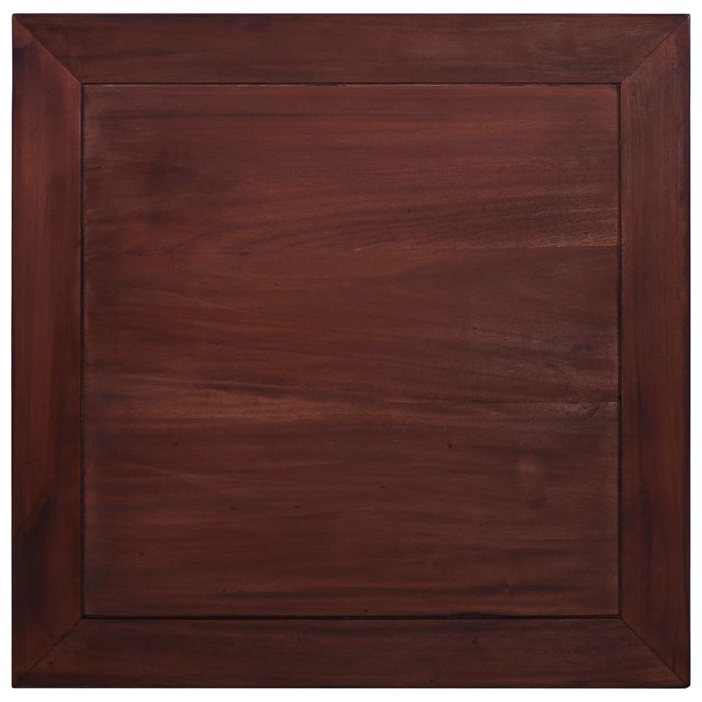 Salontafel 68x68x30 cm massief mahoniehout klassiek bruin