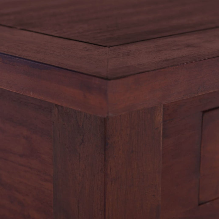 Salontafel 68x68x30 cm massief mahoniehout klassiek bruin