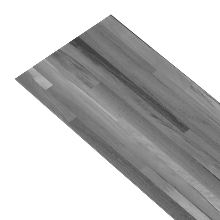 Vloerplanken zelfklevend 5,02 m² 2 mm PVC gestreept grijs