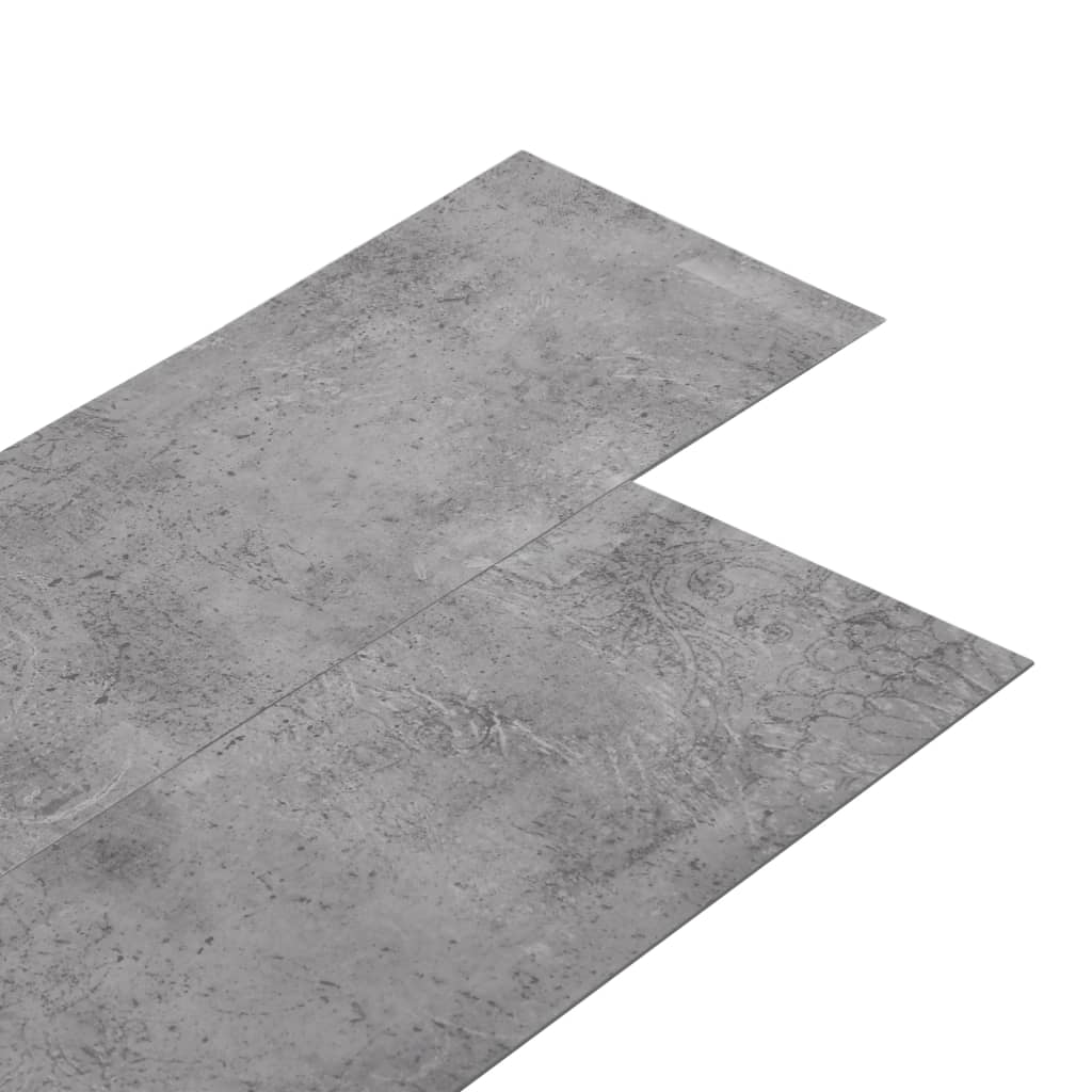 Vloerplanken niet-zelfklevend 5,26 m² 2 mm PVC cementbruin