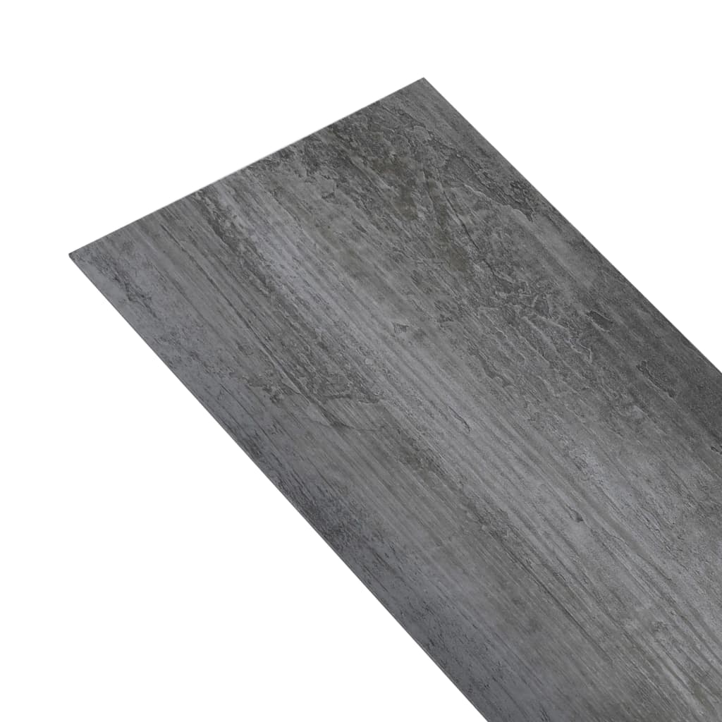 Vloerplanken zelfklevend 4,46 m² 3 mm PVC glanzend grijs