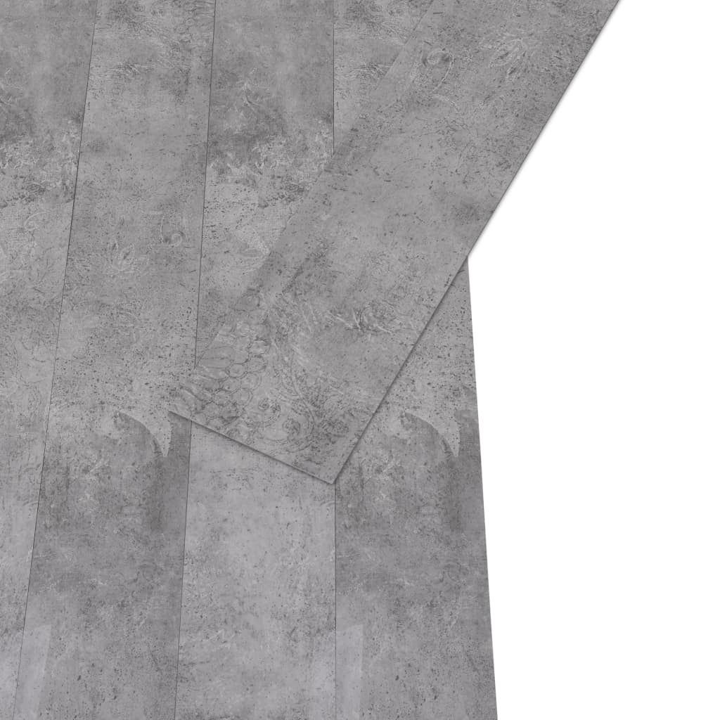 Vloerplanken 4,46 m² 3 mm PVC cementbruin