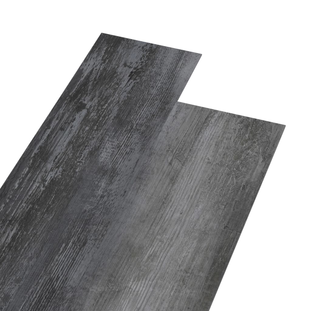 Vloerplanken 4,46 m² 3 mm PVC glanzend grijs