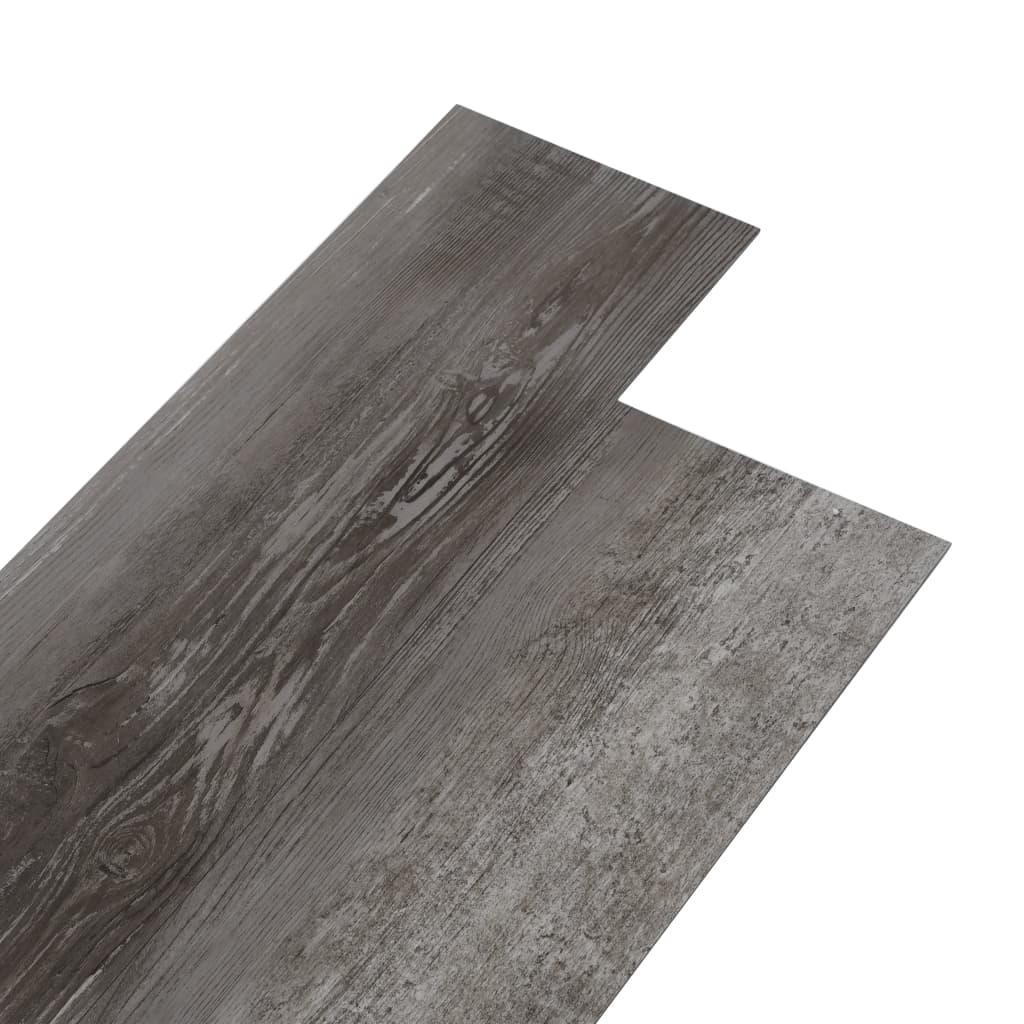 Vloerplanken 4,46 m² 3 mm PVC gestreept houtkleurig