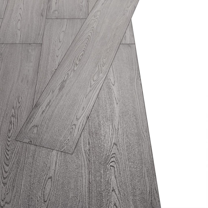 Vloerplanken niet-zelfklevend 4,46 m² 3 mm PVC donkergrijs