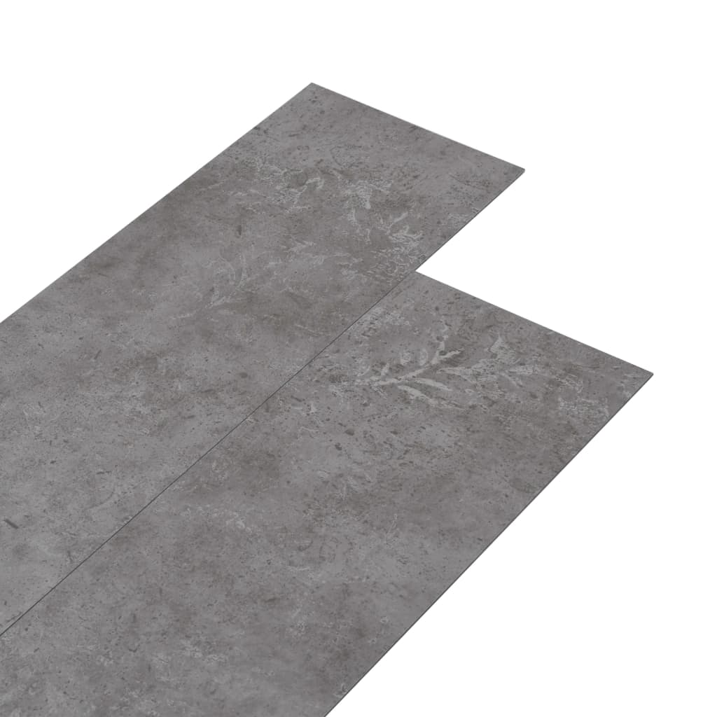 Vloerplanken zelfklevend 5,02 m² 2 mm PVC betongrijs