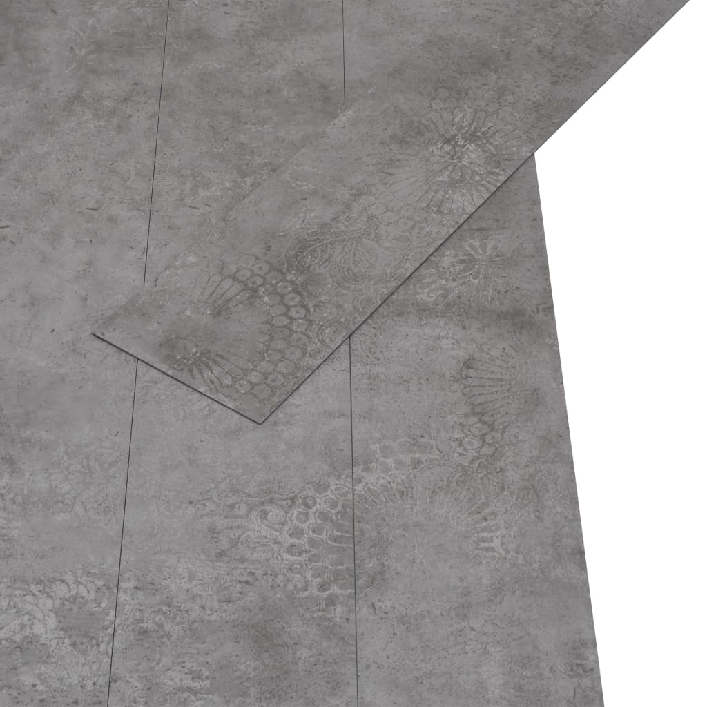 Vloerplanken zelfklevend 5,02 m² 2 mm PVC betongrijs