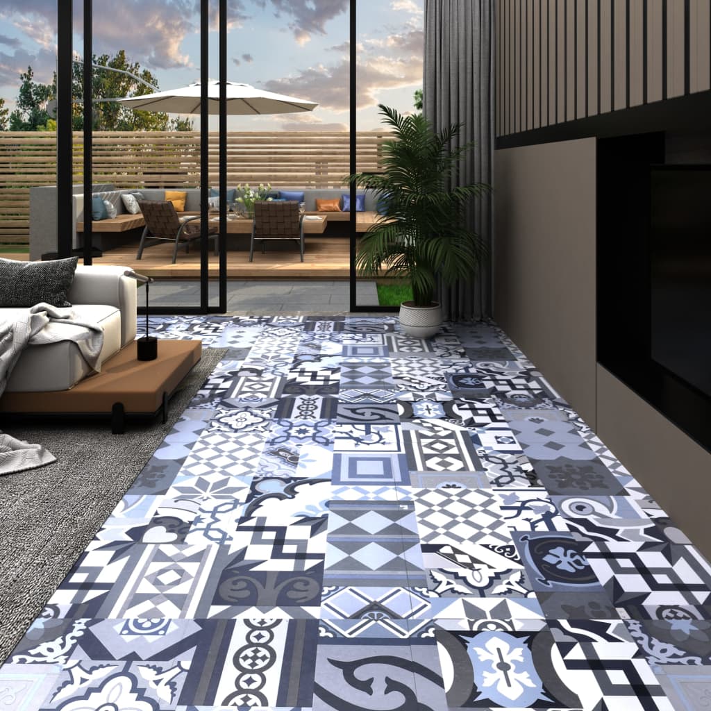 Vloerplanken zelfklevend 5,11 m² PVC gekleurd patroon