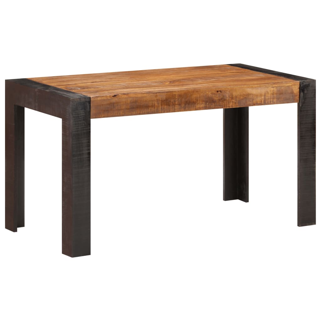 Eettafel 140x70x76 cm massief ruw mangohout