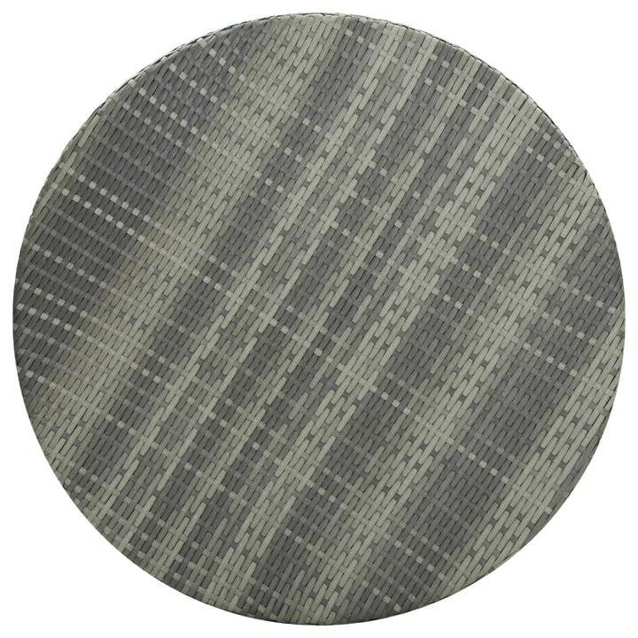 Tuintafel 75,5x106 cm poly rattan grijs