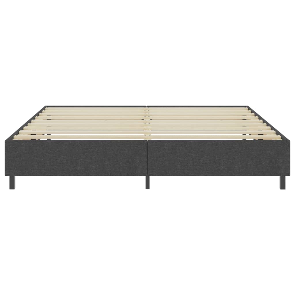 Boxspring stof donkergrijs 200x200 cm