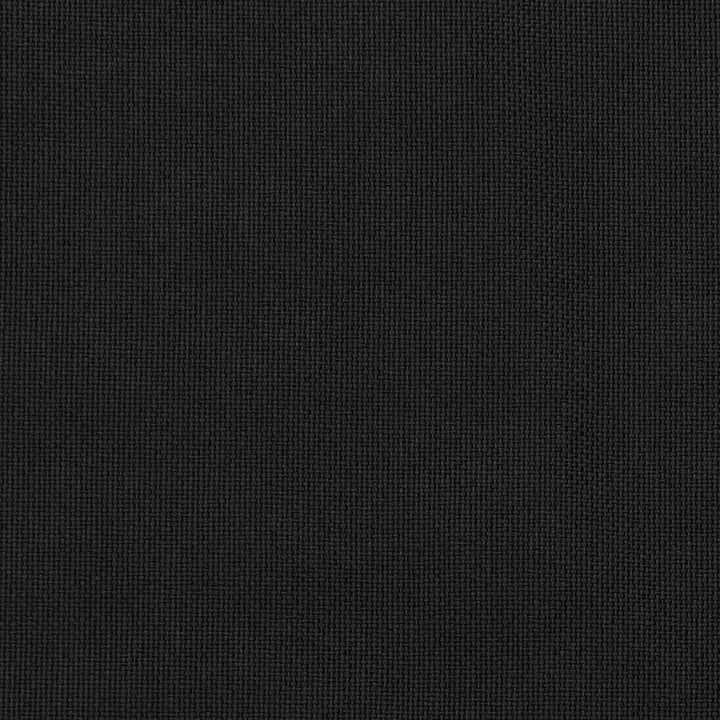 Gordijnen linnen-look verduisterend haken 2 st 140x175 cm zwart